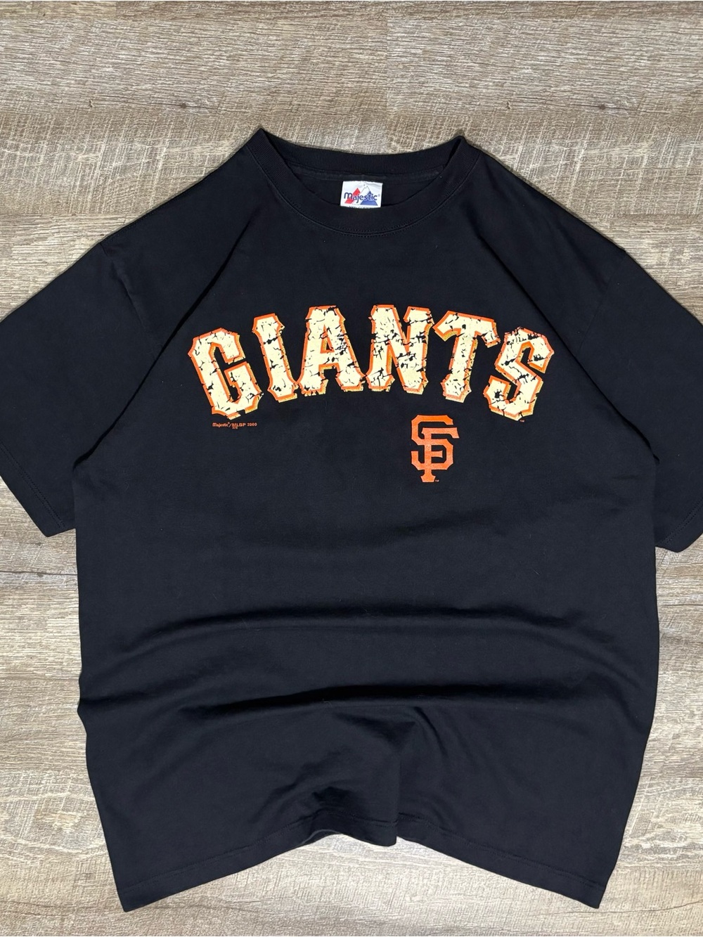 Vintage San Francisco Giants Shirt Y2K Logo Majestic Made in USA Rare Year 2000